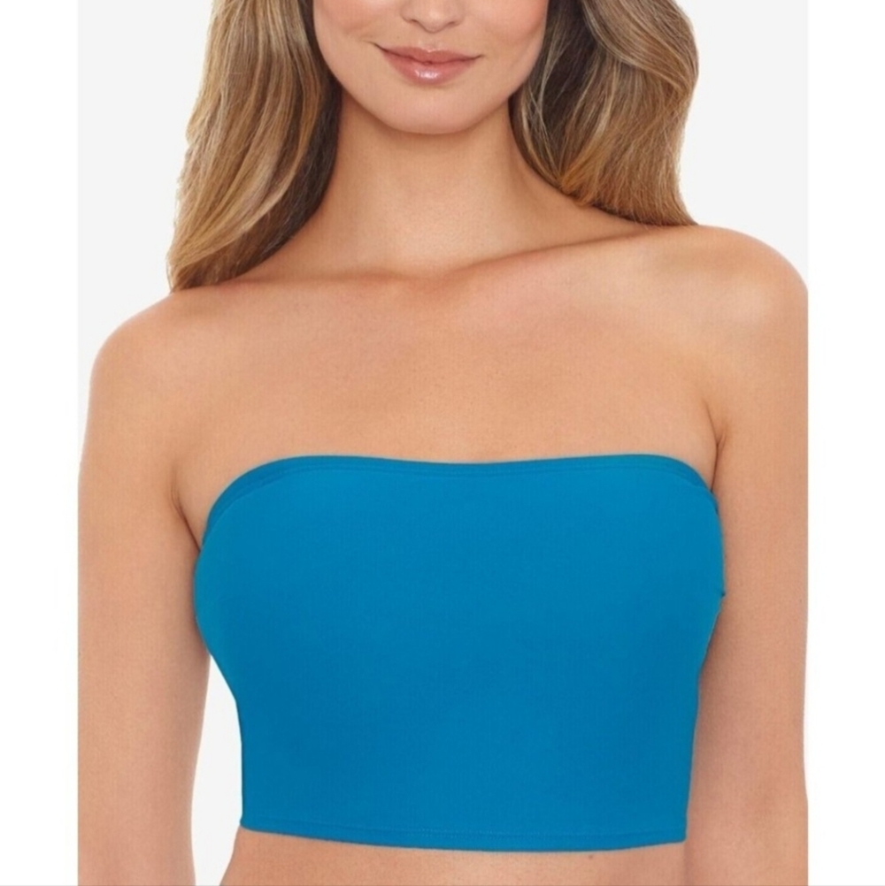 Salt + Cove Juniors Tube Bikini Top Teal Blue SIZE MEDIUM NWT